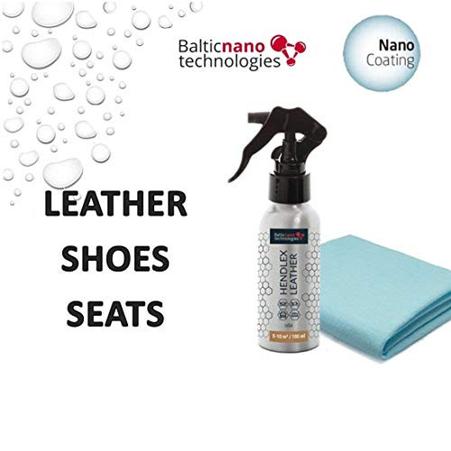 Leather Nano Coating Hendlex | Shoe Boot and Car Leather Seats Treatment Waterproof Protector Restores Color Hydrophobic Water Repellent Spray 100ml