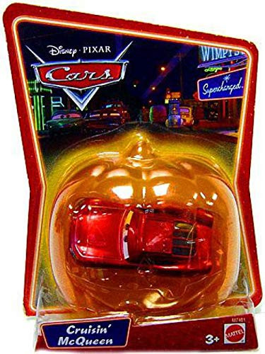 Cars Cruisin Mcqueen Pumpkin Halloween Edition Blister Pixar Disney 1:55 Scale Mattel