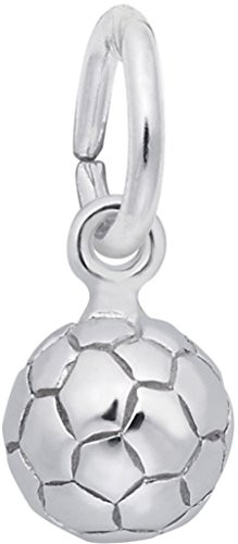Rembrandt Classic Soccer Ball Charm - Metal - Sterling Silver