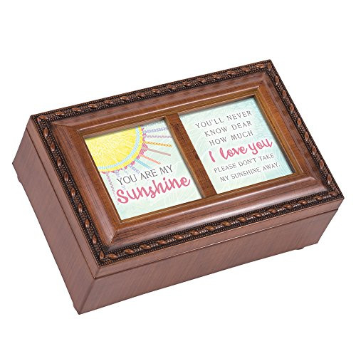 Cottage Garden Never Know How Much Love You Woodgrain Rope Trim Jewelry Music Box Plays You are My Sunshine Cottage Garden Never Know How Much Love You Woodgrain Rope Trim Jewelry Music Box Plays You are My Sunshine