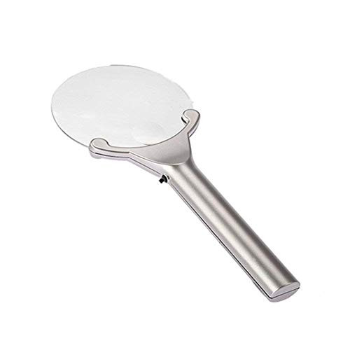 AOX Auxiliary Supplies Illuminated Magnifying Glass with LED Lamp 2.5X 5X Double HD Lens Old Man Reading Gift Magnifier Rimless No Distortion