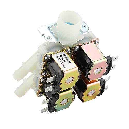 Fockety Electric Solenoid Valve, Solenoid Valve, Electric Magnetic Solenoid Valve, Stable Practical Durable Water Drain for Water Water Drain