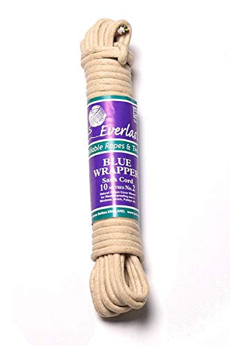 Everlasto 'Blue Wrapper' UK Made Quality Waxed Cotton Sash Cord No.2 -6mm- x 25m