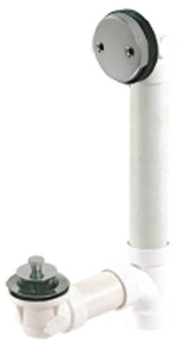 Eastman 35296 Schedule 40 PVC Two-Hole Decorative Bath Waste, Lift-n-Lock Stopper, 3/8-inch Thread, 1-1/2-inch