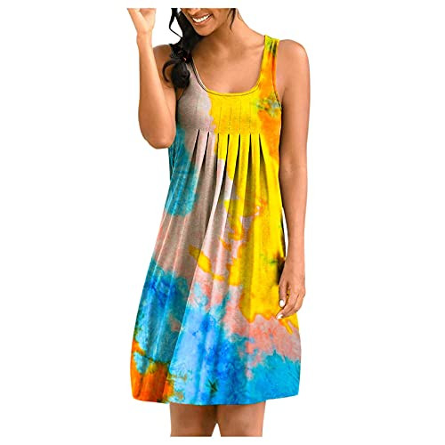 BHSJ Dresses for Women Casual,Gradient V Neck Long Maxi Dress Sleeveless Plus Size Summer Party Cami Long Dress