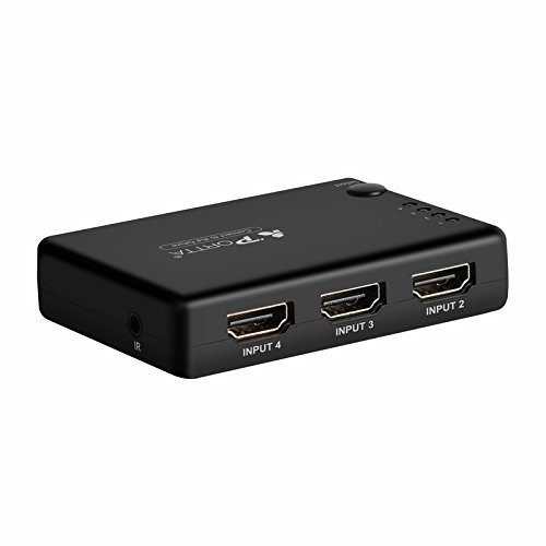 Portta HDMI Switcher 4x1 4 Port v2.0 with IR Remote Support 4K 60Hz 3D Switch for PS4 DVD HDTV Blu-ray Portta HDMI Switcher 4x1 4 Port v2.0 with IR Remote Support 4K 60Hz 3D Switch for PS4 DVD HDTV Blu-ray
