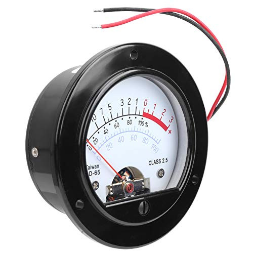 Yellow Backlight ABS VU Meter SO?65 Voltmeter Header Power Amplifier Meter Header Stable for Mixer