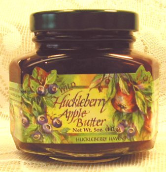 Wild Huckleberry Apple Butter, 5oz
