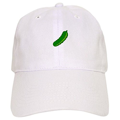 CafePress Pickle Baseball Baseball Cap with Adjustable Closure, Unique Printed Baseball Hat White