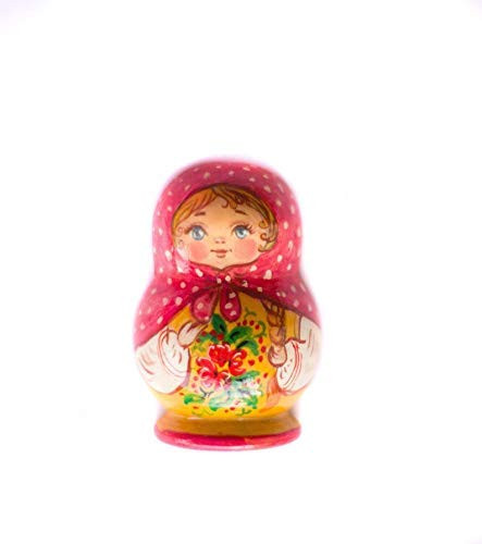 Magnet nesting doll handmade matryoshka wooden handpainted russian doll