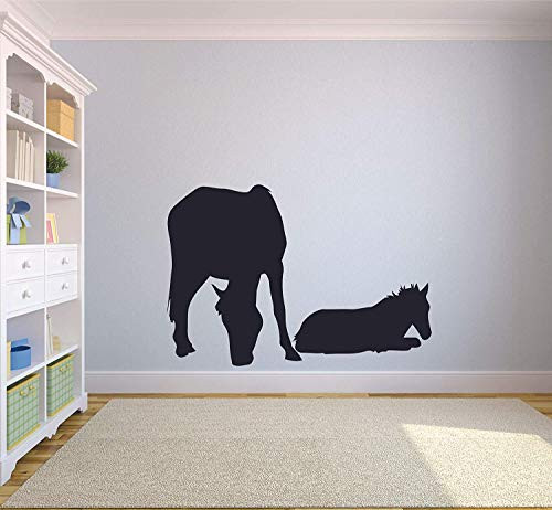 Horses Farm Barn Stable Horse Animal Cute Wall Sticker Art Decal for Girls Boys Room Bedroom Kindergarten Nursery Garage House Home Fun Decor Stickers Wall Art Vinyl Decoration Size -18x20 inch-