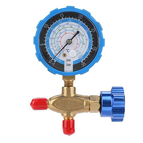Manifold Gauge, Stable Sturdy Durable Air Condition Manifold Gauge Manometer and  Valve 500psi 35kgf/cm² Fit for R404a R22 R410 R134A