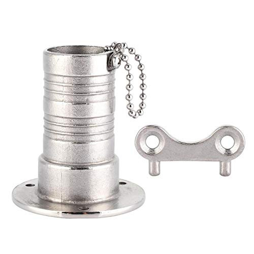 EVTSCAN ?1-1/2? 38mm Boat Fuel Filler Cap, ?2? 50mm 316 Stainless Steel Marine Boat Deck Fuel Boat Deck Fill/Filler-?1-1/2? 38mm-