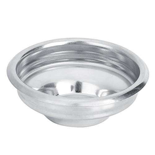 Filter Basket, 58mm Single/Double Porous Filter Bowl Basket Semi-Automatic Coffee Machine Bottomless Handle Filter-Single-