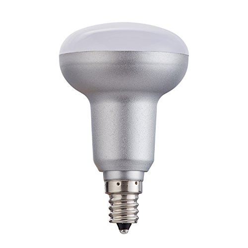 (Pack of 1) 120°Beam Angle, Sliver 5W LED BR16 R16 Bulbs 50Watt Equivalent, Dimmable E12 Daylight White (5000K)