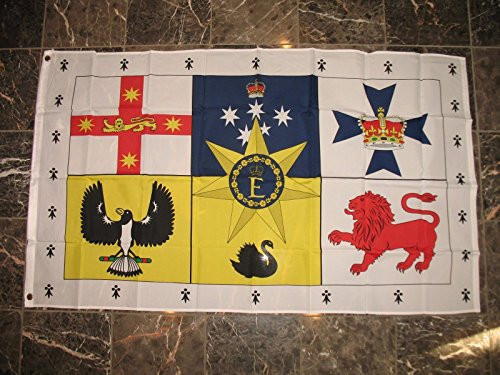 3X5 Australia Royal Flag 3'X5' Banner Brass Grommets Includes 2 Nylon Flag Pole Clips