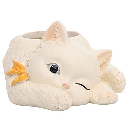 Plant Pots for Garden,Succulent Plant Pot Cactus Bonsai Flower Pots Cat Shape Small Planter Pots for Home Office Desk