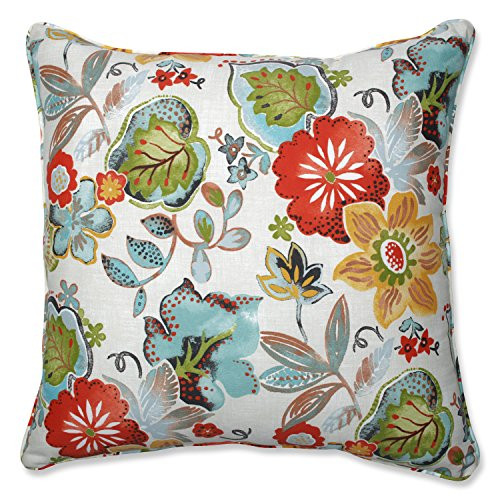 Pillow Perfect Outdoor | Indoor Alatriste Ivory 25-inch Floor Pillow