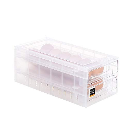 Egg Box for Fridge Covered Egg Holder for Refrigerator Egg Storage Containers 24 Eggs Tray Storage Bin With Lid Egg Drawer - Kitchen Eggs Dispencer Eggs Holder Storage Box