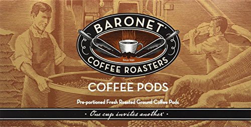 Baronet Coffee Decaf 100% Colombian Mega Coffee Pods, 48 Count