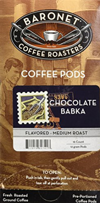 Baronet Coffee Chocolate Babka Mega Coffee Pods, 48 Count