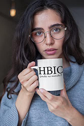 Funny Hbic Head Bitch In Charge Coffee Mug, Funny Boss's Coffee Mug,, Mother's Day Mugs, Independence Day Gifts For Mom From Sons, Daughters, Children, And Husbands, 11oz Or 15oz Funny Mom Mug,