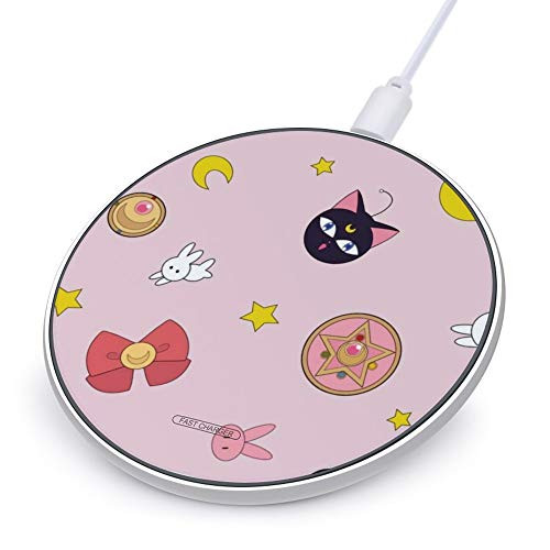 Avber Sailor Moon Wireless Charger,10W Max Fast Wireless Charging Pad Compatible with iPhone 11/11 Pro/11 Pro Max/XS MAX/XR/XS/X/8,Samsung Galaxy S20/Note 10/S10/S9, AirPods Pro Avber Sailor Moon Wireless Charger,10W Max Fast Wireless Charging Pad Compatible with iPhone 11/11 Pro/11 Pro Max/XS MAX/XR/XS/X/8,Samsung Galaxy S20/Note 10/S10/S9, AirPods Pro