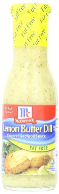 McCormick Golden Dipt Fat Free Lemon Butter Dill Sauce, 8.7 oz -Pack of 6-