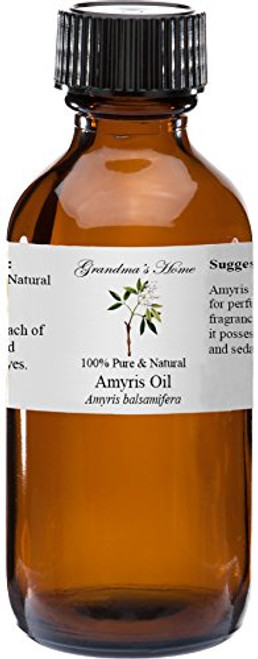 Amyris Essential Oil 4 oz 100 percent Pure and Natural Therapeutic Grade Grandma's Home