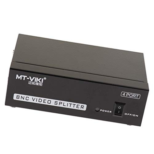 MagiDeal BNC Video Splitter 1 in 4 Out Video Splitter Distributor for