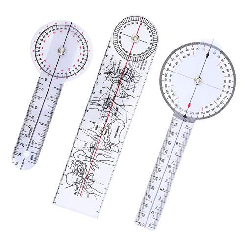 Lightweight Medical Spinal Ruler, Rotatable Medical Joint Ruler, Durable Semitransparent Design for Medical Measurement for Measure Joints