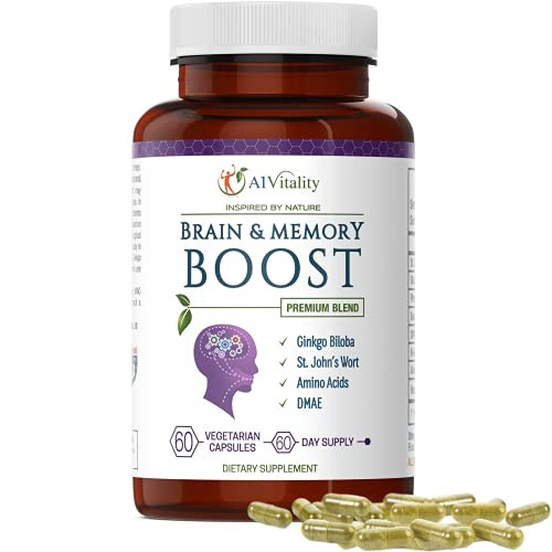 Brain and Memory Nootropic Supplement - Brain Booster Supplement Enhances Concentration, Supports Mental Clarity and Neuro IQ Power - These Focus Vitamins for Adults Also Help with Stress Brain and Memory Nootropic Supplement - Brain Booster Supplement Enhances Concentration, Supports Mental Clarity and Neuro IQ Power - These Focus Vitamins for Adults Also Help with Stress