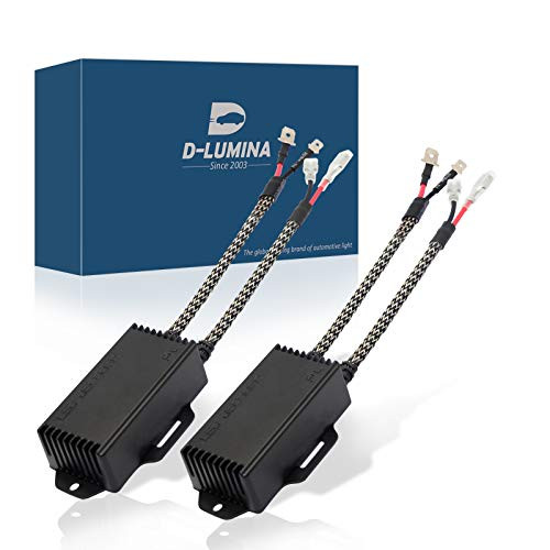 D-Lumina H1 H3 Anti Flicker LED Headlight Canbus Decoder, Bulbs Resistor Decoders Error Free Conversion Kit, Computer Warning Canceller Capacitors Wiring Harness -1 Pair- D-Lumina H1 H3 Anti Flicker LED Headlight Canbus Decoder, Bulbs Resistor Decoders Error Free Conversion Kit, Computer Warning Canceller Capacitors Wiring Harness -1 Pair-