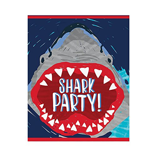 Unique Industries Shark Party Goodie Bags, 8ct