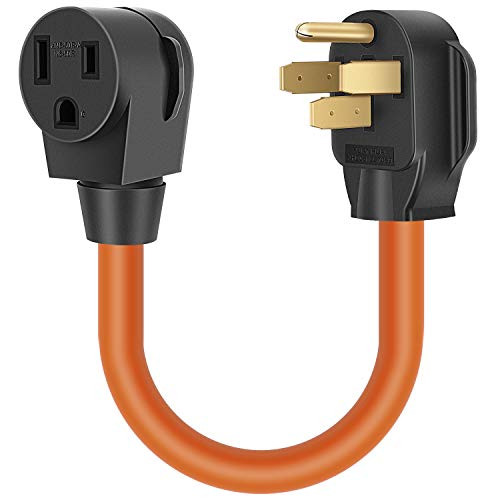 Rophor Welder Adapter Cord, 50 Amp Nema 14-50P to 6-50R Welder Plug Outlet Adapter STW 8AWG, 250V, 1.5FT