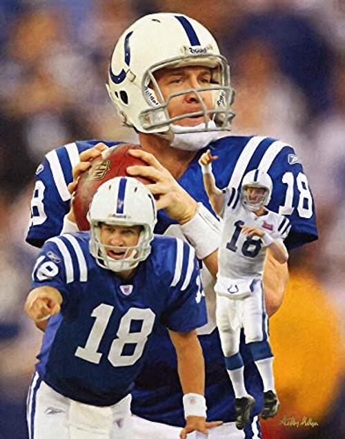 Peyton Manning Indianapolis Football QB Quarterback HOF Hall of Fame Art Print 1AM3 on 11x14 matte paper Peyton Manning Indianapolis Football QB Quarterback HOF Hall of Fame Art Print 1AM3 on 11x14 matte paper