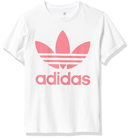 adidas Originals,unisex-youth,Trefoil Tee,White/Hazy Rose,X-Large adidas Originals,unisex-youth,Trefoil Tee,White/Hazy Rose,X-Large
