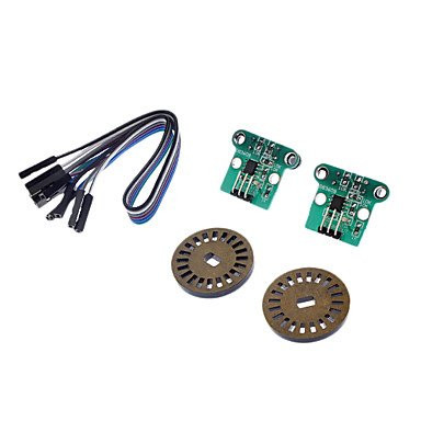 PDD HC-020K Double Speed Measuring Module w/ Photoelectric Encoders - Black  plus Green -2 PCS-