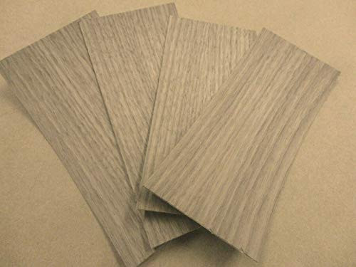 Walnut wood veneer sheet 3" x 6" on wood backer 1/25" thickness sample size