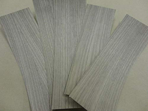 Walnut wood veneer sheet 3" x 10" on wood backer 1/25" thickness sample size