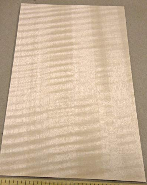 Anigre Figured wood veneer sheet 5 inches x 7 inches raw with no backing AAA