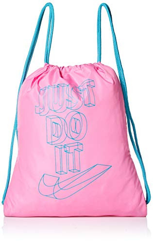 NIKE Youth Gym Sack - Gfx1, China Rose/Teal Nebula/Teal Nebula, Misc