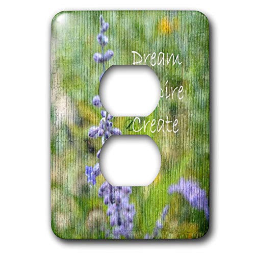 3dRose lsp-28050-6 Wood Lavender Dream Inspire Create Floral Outlet Cover, Multi-Color 3dRose lsp-28050-6 Wood Lavender Dream Inspire Create Floral Outlet Cover, Multi-Color