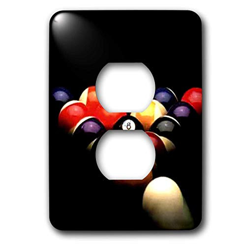 3dRose Billiards Pool - 2 Plug Outlet Cover -lsp-719-6-, Varies