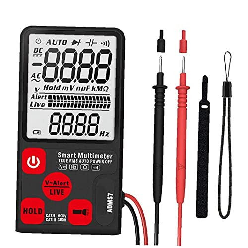 Digital Multimeter Digital Multimeter DC AC Tester Voltmeter Automatic ADMS7 with LCD Display for Ohm Resistance Frequency