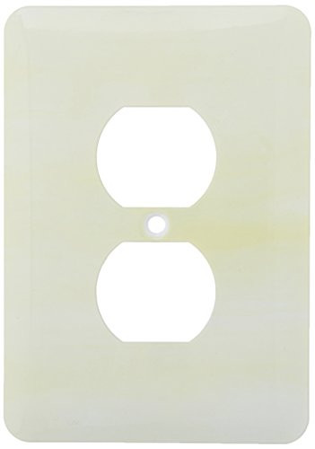 3dRose lsp-212486-6"Yellow Watercolor 2 Plug Outlet Cover, Multicolor