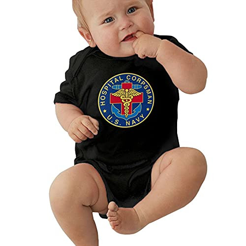 Us Navy Hospital Corpsman Soft Soccer Bodysuit Cotton Baby Bodysuit