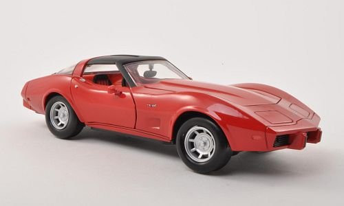 Chevrolet Corvette C3, red, 1979, Model Car, Ready-made, Motormax 1:24