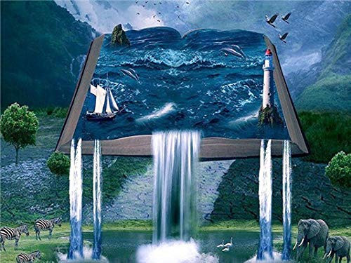 LUANXP Diamond Painting Landscape 5D Diamond Embroidery Full Display Scenery Diamond Mosaic Cross Stitch Rhinestone Pictures 30X40CM