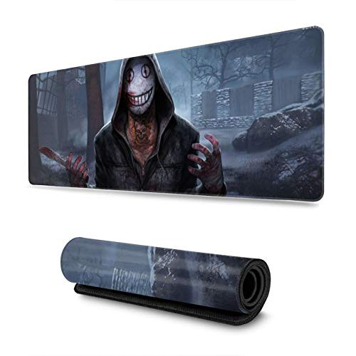 Dead by Daylight Mouse Pad Mouse Mat with Stitched Edge Non-Slip Rubber Base Electronic Sports Oversized Mousepad Laptops Computers and PC Gaming 11.8X31.5 Inch Mouse Large Extended Pads